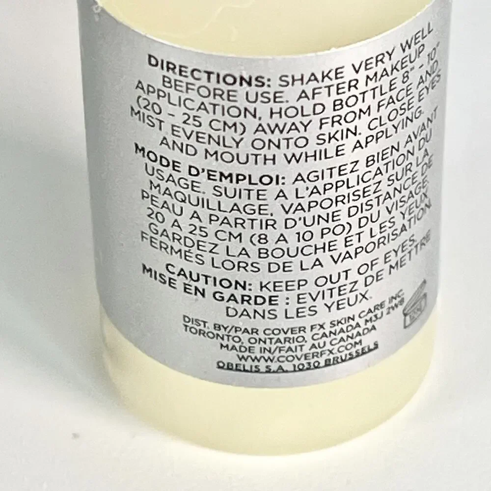 Cover FX High Performance 24htr Makeup Setting Spray Travel .33 fl oz 10ml New